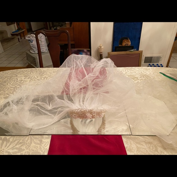 Pearl Embellished Gorgeous Wedding Gown & Veil - Picture 8 of 15